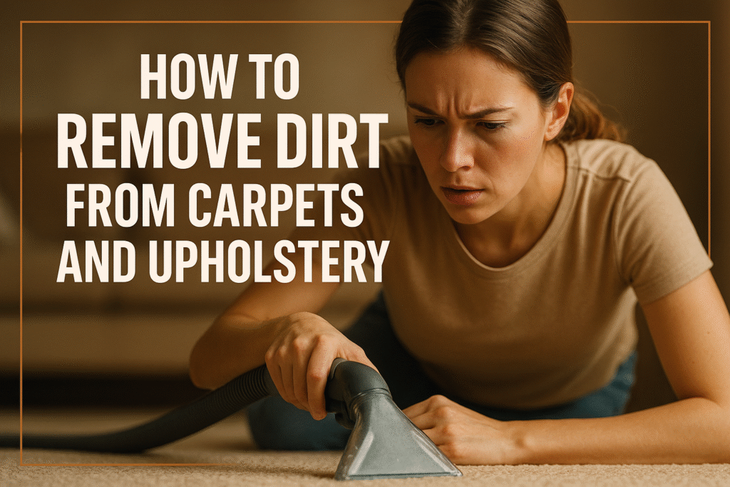 How to Remove Dirt from Carpets and Upholstery